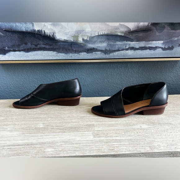 Lucky Brand Women's Black Leather Mules - Picture 2 of 6